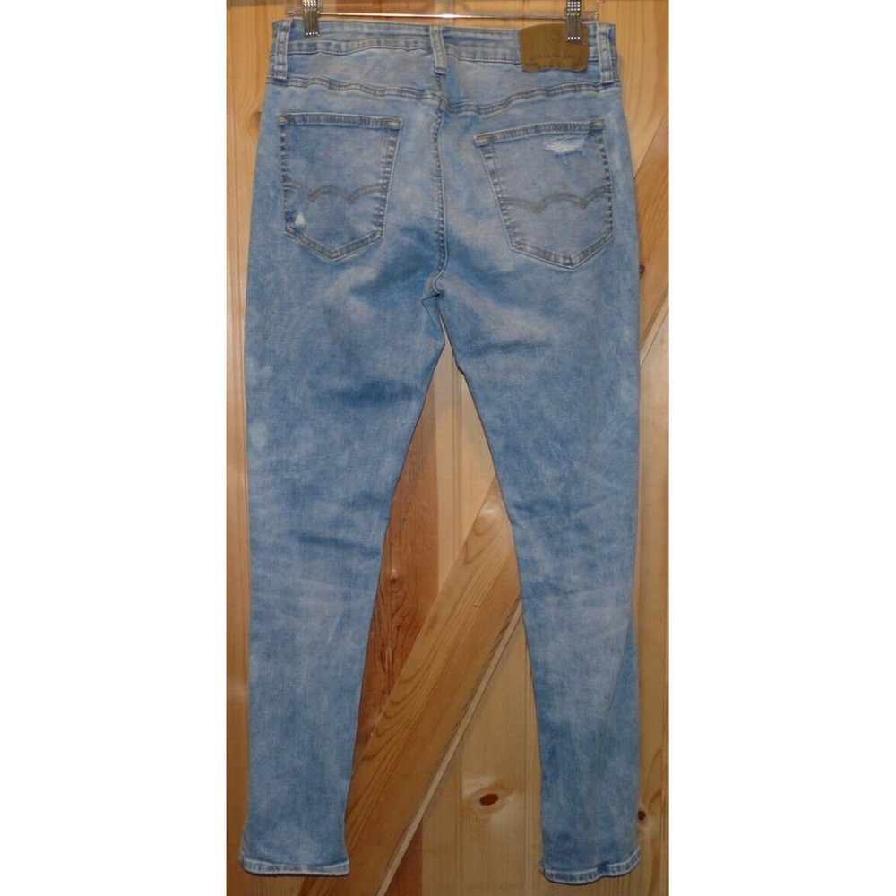 American Eagle Next Level Flex Skinny Blue Jeans Mens 31 x 30 Distressed‎ - Picture 4 of 11